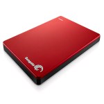Внешний жесткий диск (HDD) Seagate 1TB Backup Plus Slim STDR1000203 USB 3.0 Red — фото 1 / 5