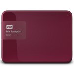 Внешний жесткий диск (HDD) Western Digital 500Gb My Passport Ultra WDBBRL5000ABY USB 3.0 Red — фото 1 / 2